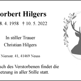 Trauer um Norbert Hilgers